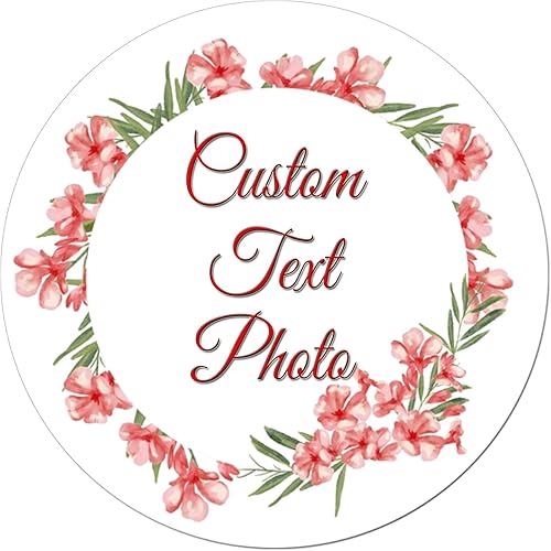 Etiquetas adhesivas redondas personalizadas, impermeables, para fiestas, cumpleaños, bodas, baby shower, novias, reuniones familiares hechas a mano