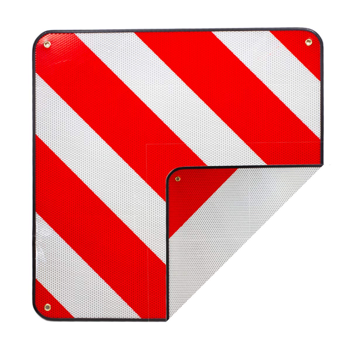 Warning Sign Spain and Italy 2-in-1 Red / White Aluminium Warning Sign 50 x 50 cm, red/white - Image 3