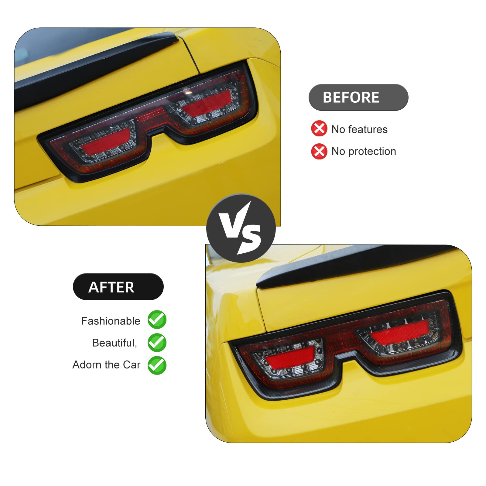 For Chevrolet Malibu 2013-2015 Exterior Chrome Rear Tail Light Lamp Cover 4pcs E - Foto 8