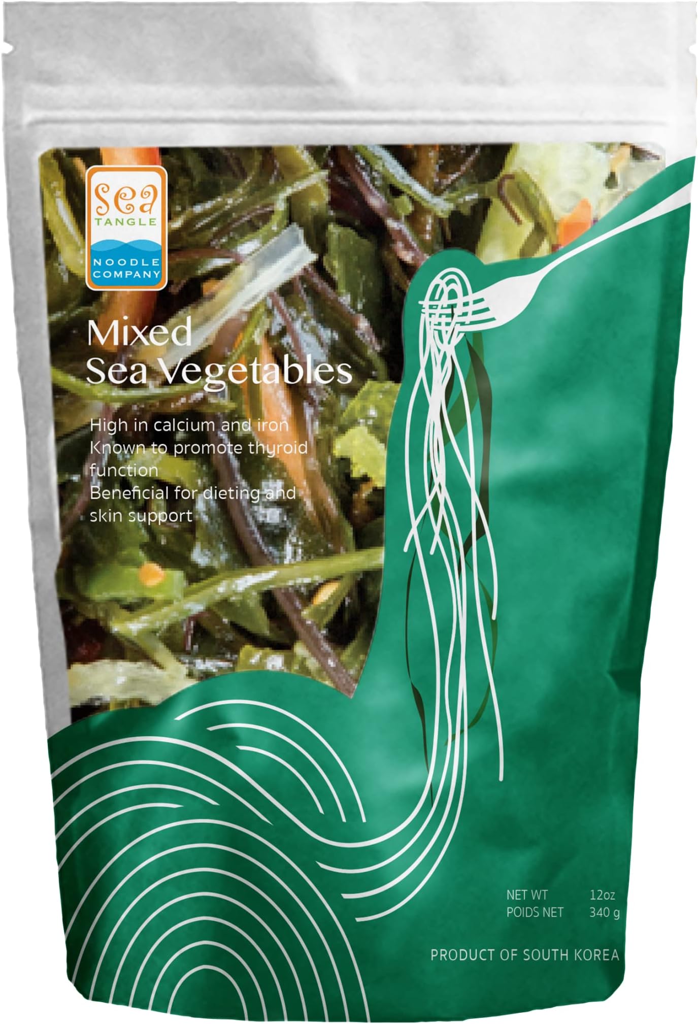 Sea Tangle Mixed Sea Vegetables (6oz) - Pack of 3 - Fresh Mixed Organic Seaweed Salad - Includes Sea Kelp, Sea Weed, Wakame Seaweed, Kombu Seaweed, Similar To Sea Grapes and Dulse
