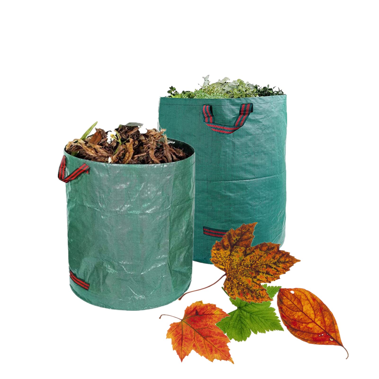 Paquete De 2 Bolsas De Jardín Reutilizables De 120L – Impermeables, Plegables, Con Asas Para Hojas, Residuos Y Plantas