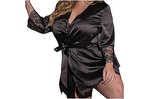 Sensuous Satin Robe for Romantic Nights: Embrace the Push-Up Bodysuit for Women