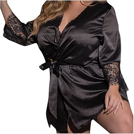 Sensuous Satin Robe for Romantic Nights: Embrace the Push-Up Bodysuit for Women