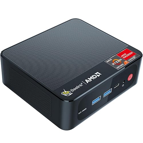Beelink SER5 Mini Pc,AMD Ryzen 5 5500U (6C/12T,up to 4.0GHz),Mini Computer with 32GB DDR4 RAM/500GB M.2 2280 SSD,Micro Pc Support 4K FPS,WiFi6/BT5.4/2.5G LAN/Home/Office