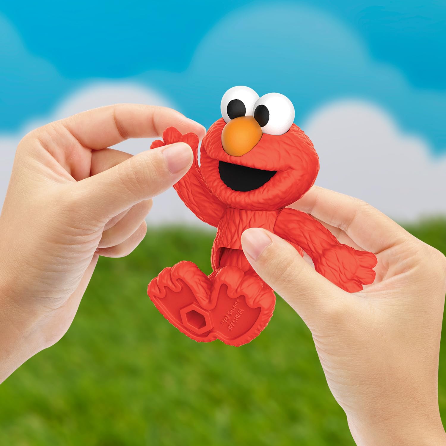 Just Play Sesame Street Neighborhood Friends 6-Pack Collectible Figures, 8 cm Poseable Elmo, Cookie Monster, Big Bird, Oscar - Image 3