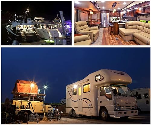 Miniatura 5 de KAKEMONO BA15S - Bombillas LED de 12 V para interiores de caravana, 1156 1141 P21W S8 SC, base de contacto único de bayoneta, para luces de remolque