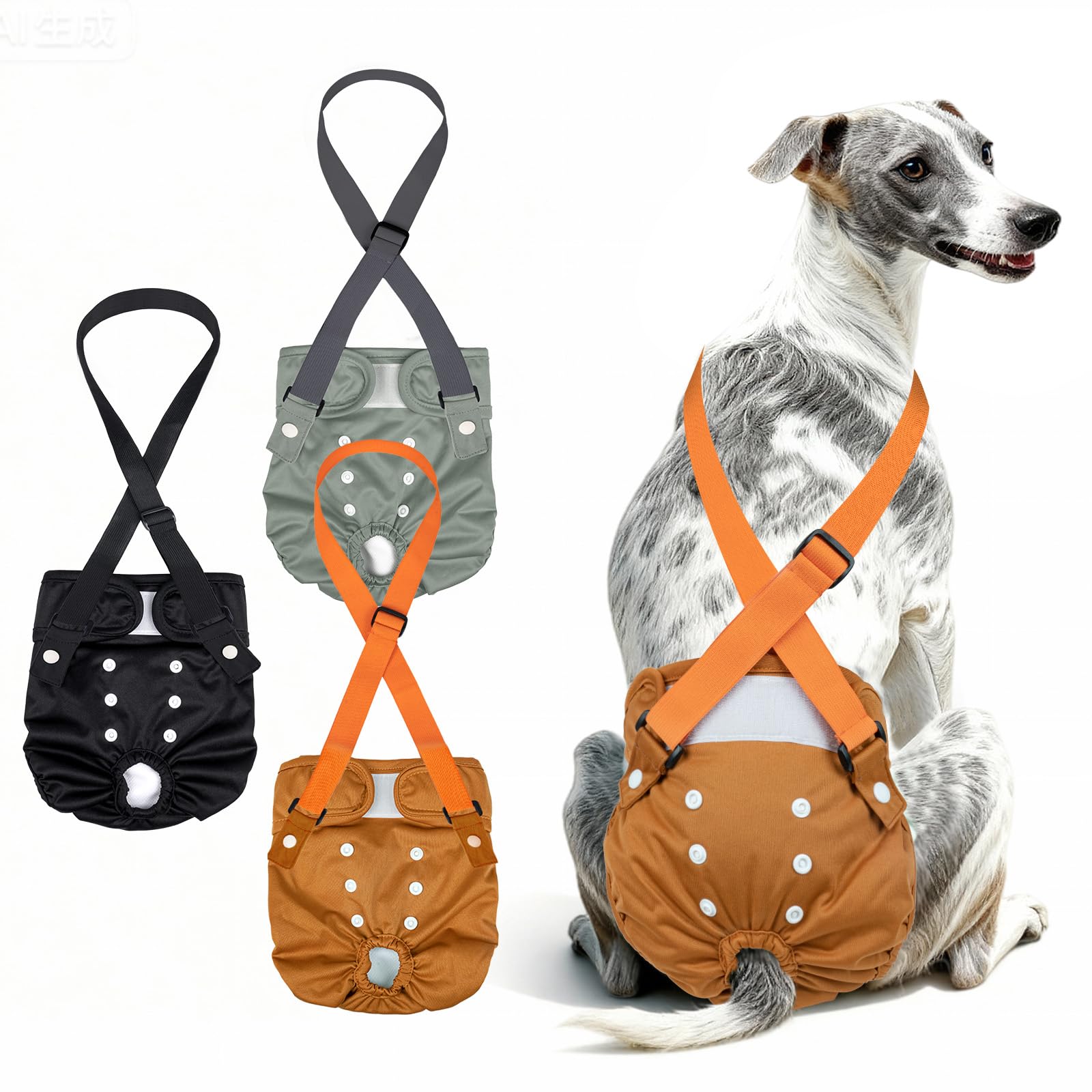 MICOOYO Wiederverwendbare Hundewindeln,3Pack