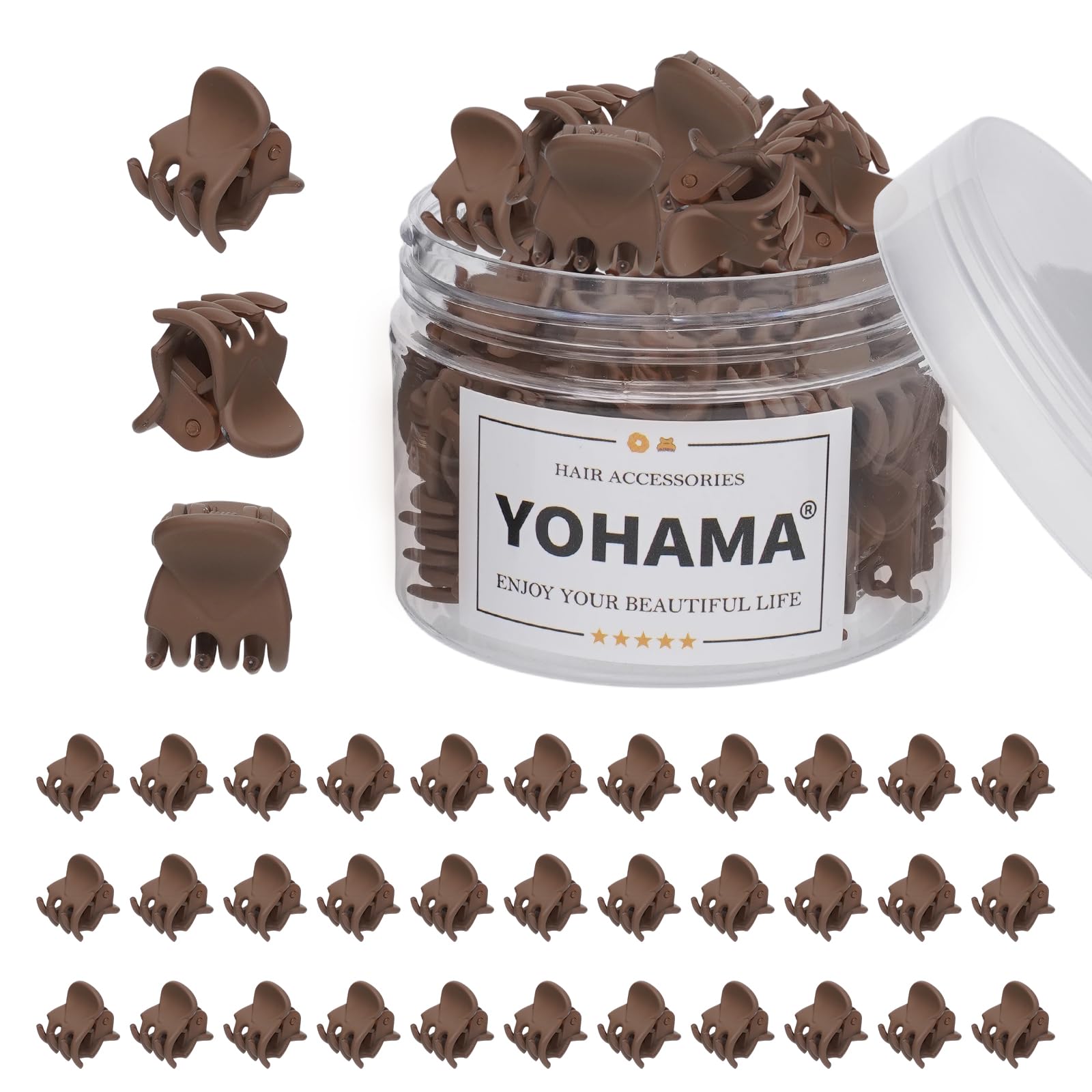 YOHAMA Mini Hair Clips - 36 Pack for Kids & Adults -18