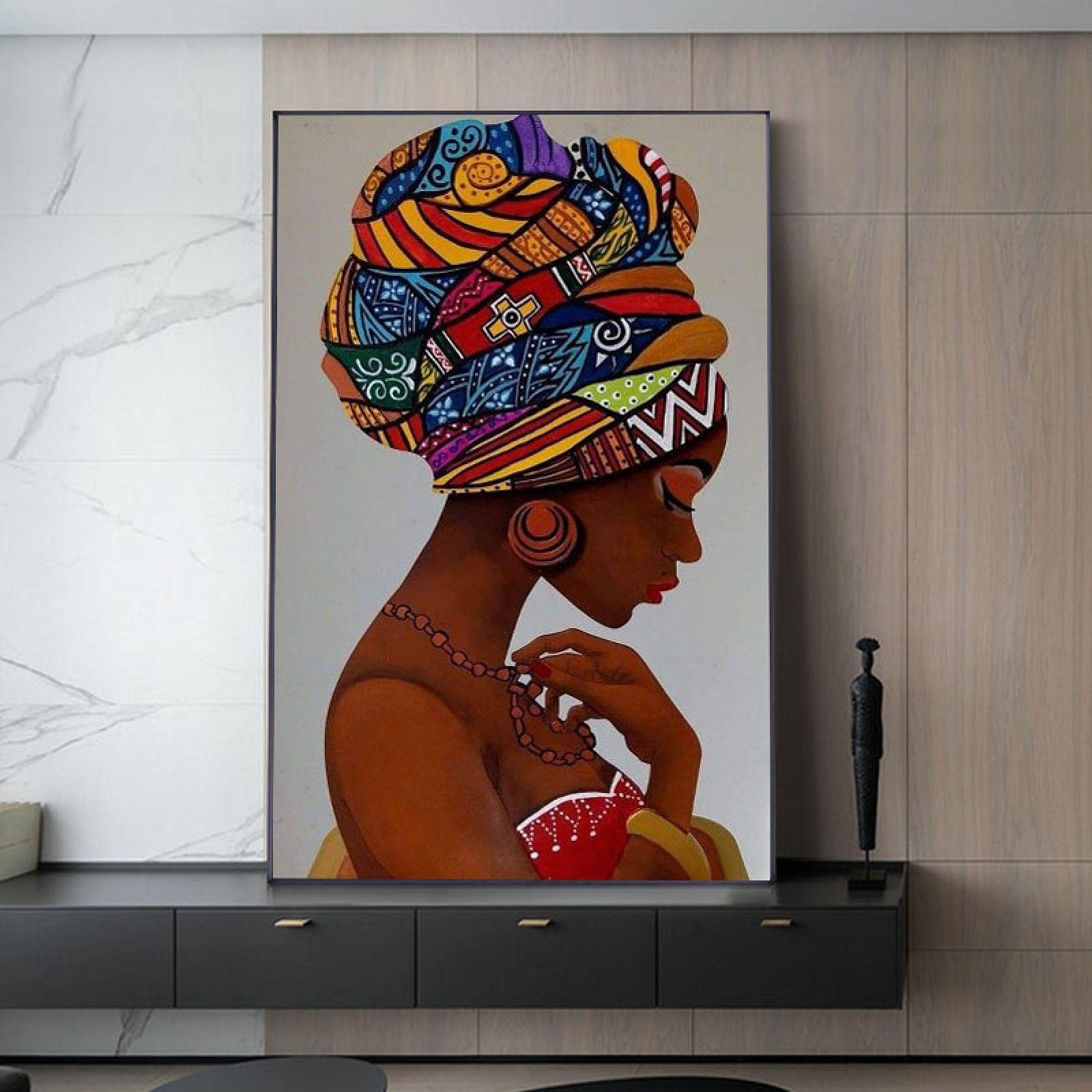 African women fetching water van Nangida als poster, canvas print en meer