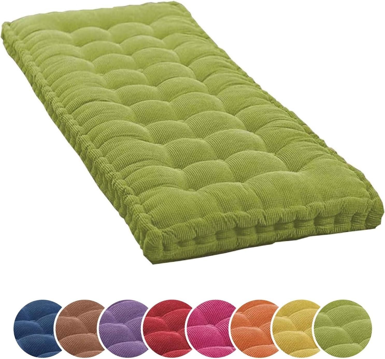 Hkjgnh Color 4 Thick Bench Cushion Pad 2/3 Seater,Bench Cushion Indoor/Outdoor,Garden Bench Pad Cushions 100Cm/110Cm/120Cm,Porch Swing Cushion(,100X40cm(39.3X15.7in))