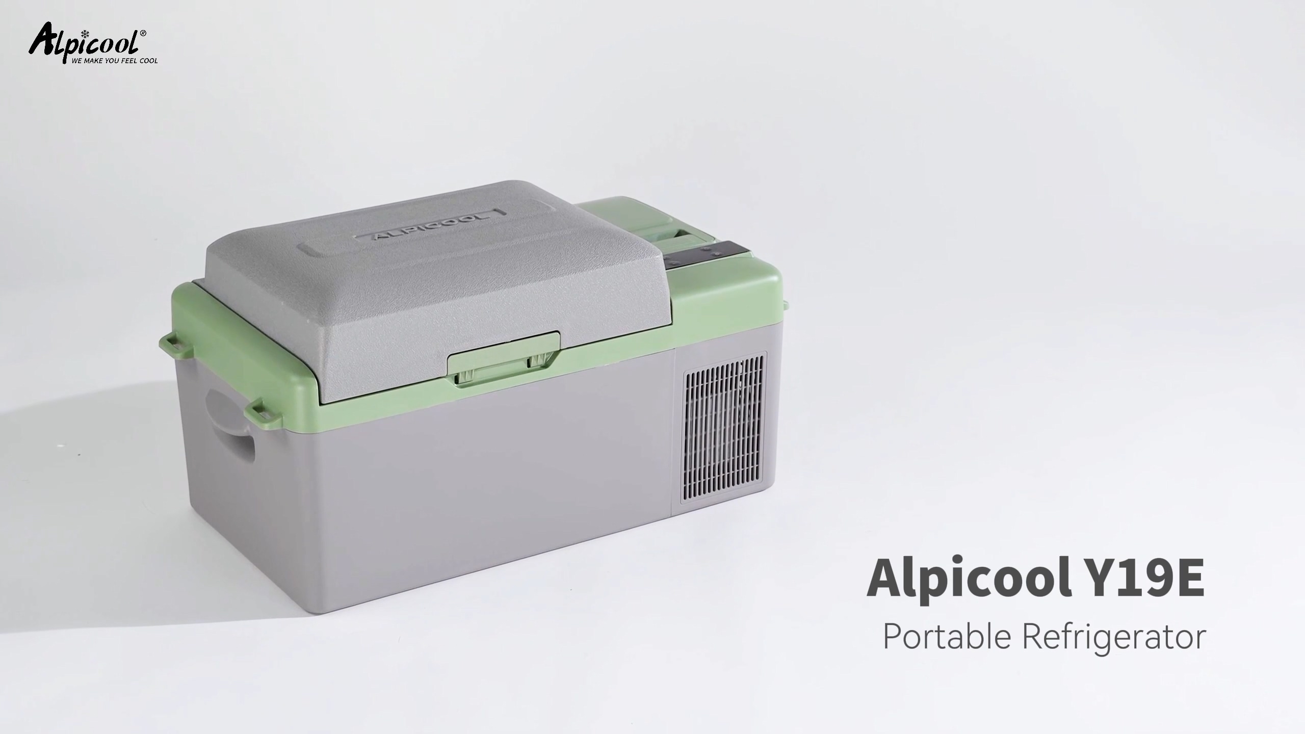 Image of Alpicool Y15E Portable Car Freezer,12 Volt Refrigerator, 17 Quart (15.8 Liter) Fast Cooling 12V Car Fridge, -4℉~68℉ for Outdoor, Camping, RV (Grey&Black)