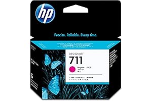 HP T130 711 Magenta Ink Cartridges (3-Pack)