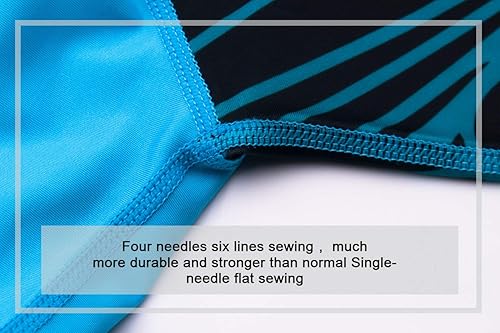 Vista 4 de OMGear Traje de baño de manga largacorta para hombres y mujeres, de elastano, multicolor, camiseta de compresión UPF 50+, BJJ MMA, traje de surf