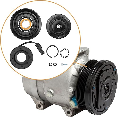 Miniatura 6 de Kit de embrague de compresor de aire acondicionado de CA de repuesto para Ram 1500 2003-2008, Ram 2500 2003-2008, Ram 3500 2003-2008 Replcement#