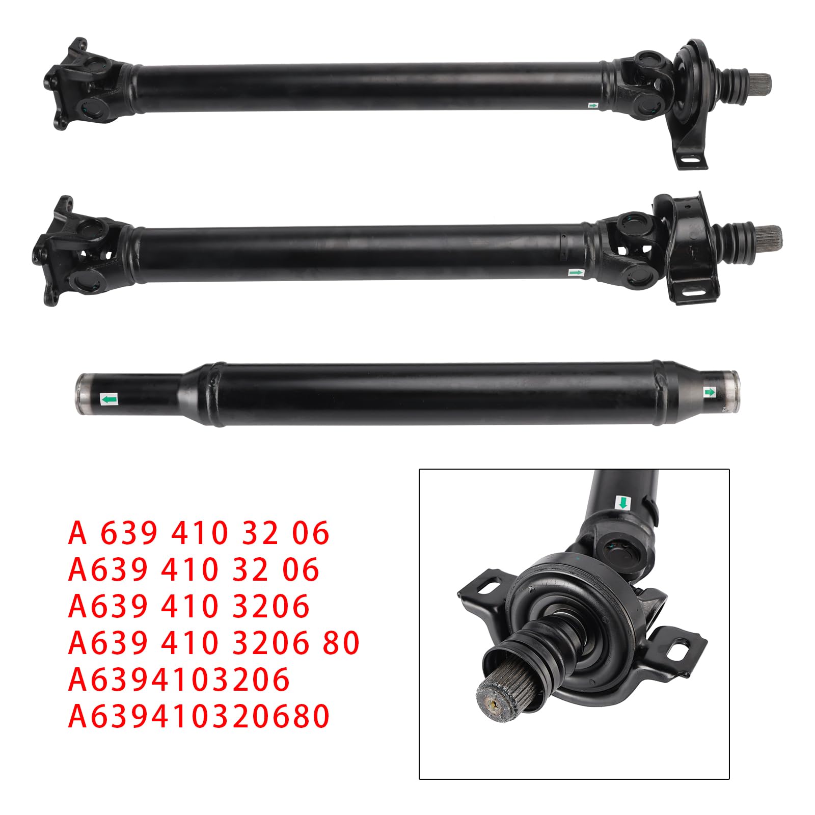Topteng Propshaft Drive Shaft 2211mm Length 6394103206 Apto para Mercedes Viano Vito Bus W639
