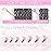 Lash Clusters 12-18mm Mix Individual Lashes Cluster Black Volume Eyelash Clusters Long Individual Lash Extensions C Curl Cluster Lashes DIY Eyelash Extension (30D-0.07C, 12-18mm)