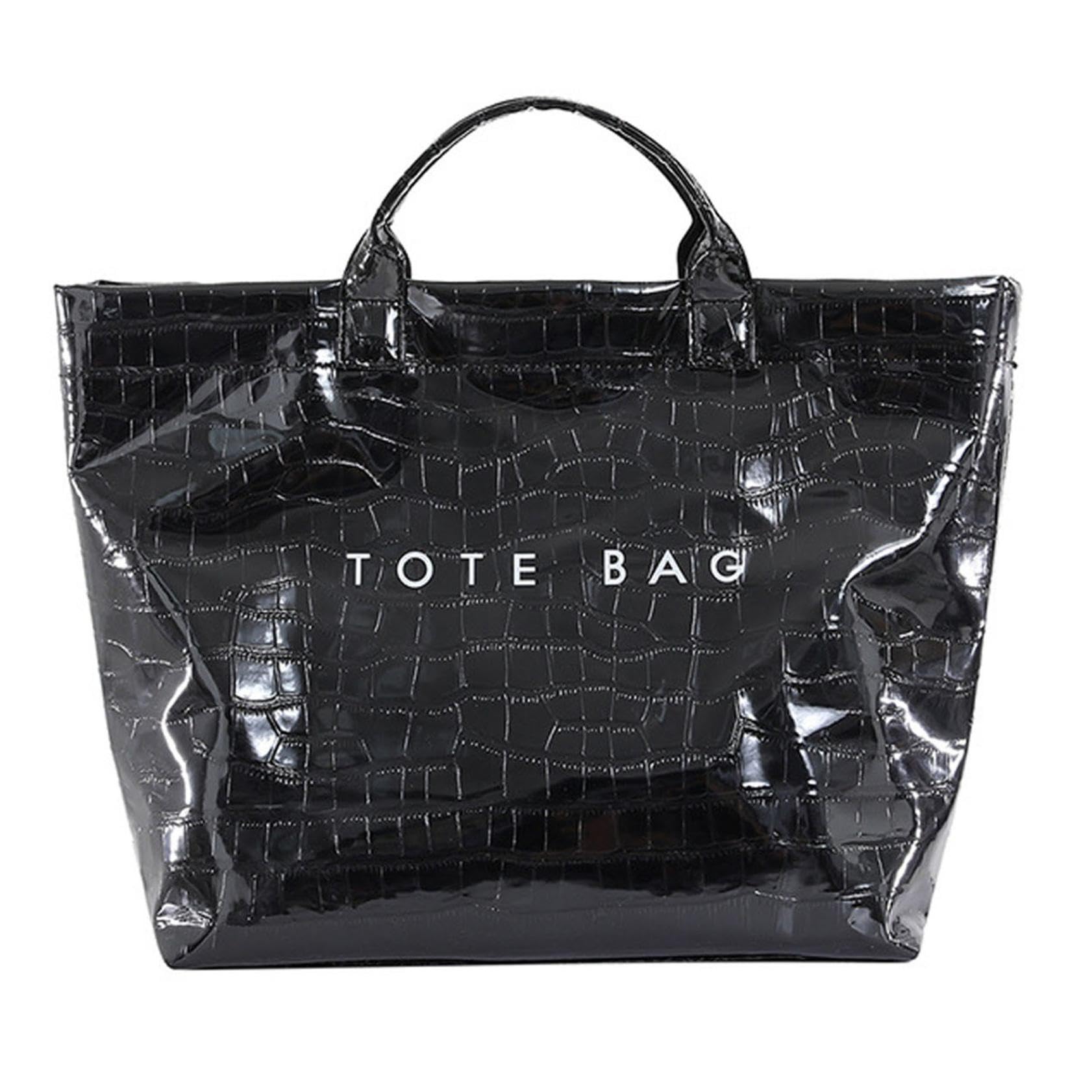 Crossbody Bag Waterproof Messenger Bag Tear-Proof Structure Large-Capacity Solid Color Tote for Commute Travel Use