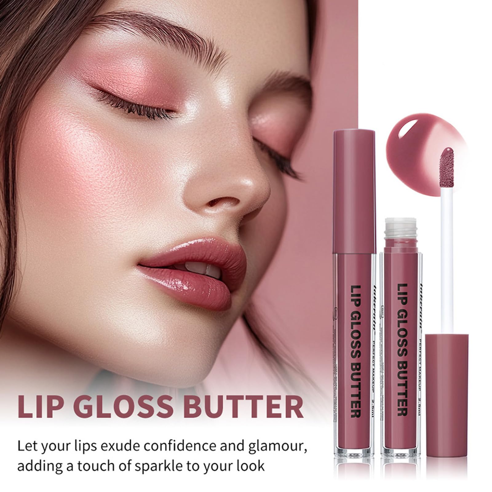 Lip Liner Set Lip Gloss-Plumping Lip Liner & Moisturizing Butter Gloss Set, Matte & High-Shine for Long-Lasting - Image 3