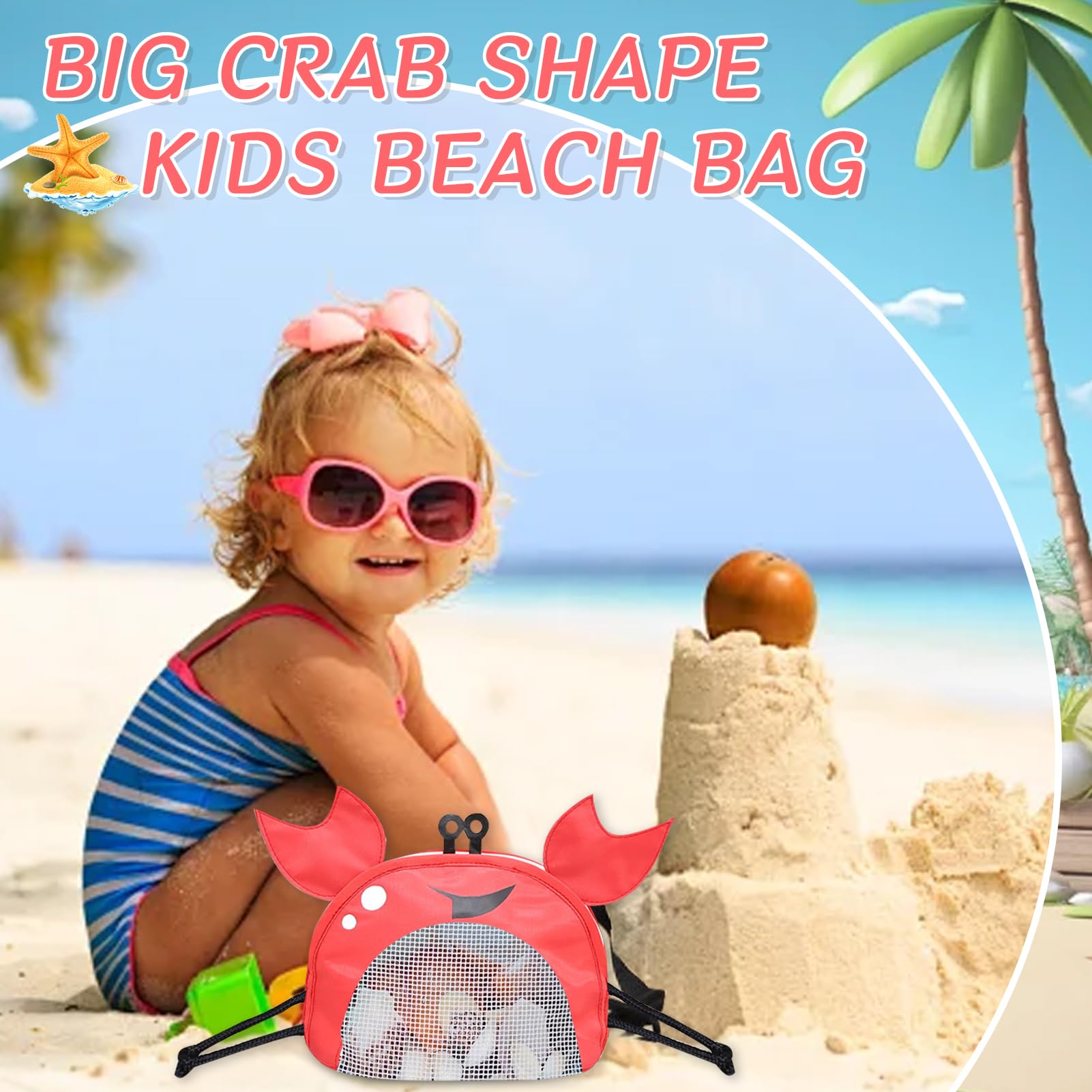 Netztasche Mit Reißverschluss Für Spielzeug – Perfekt Für Strand, Pool & Unterwegs