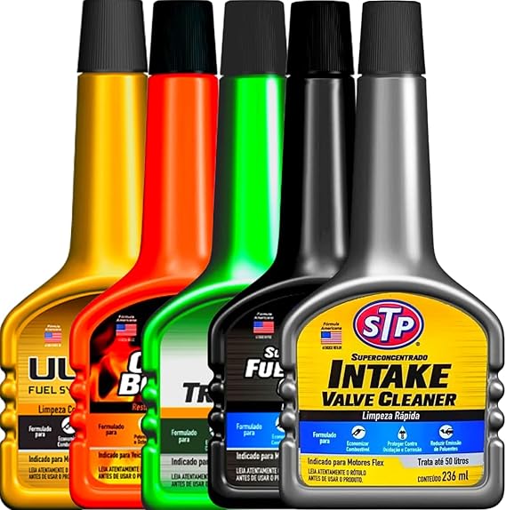 STP Aditivo Via Tanque Limpa Bicos Injetores Motor Combustivel Flex Octane Intake Fuel Ultra