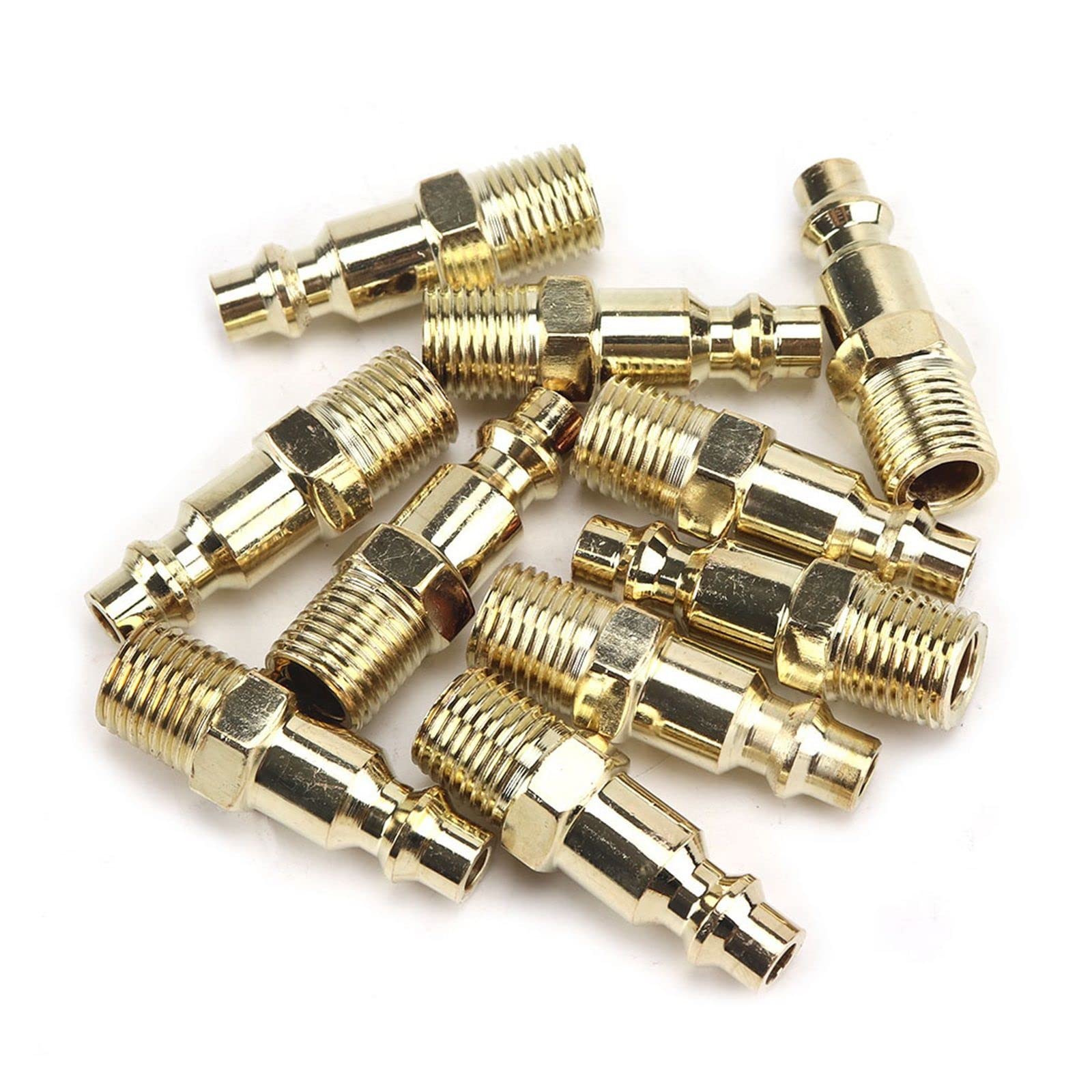 raccordo per tubi flessibili, Raccordo for tubo flessibile dell'aria Connettore for compressore d'aria a sgancio rapido Filettatura maschio da 1/4" 2-10 pezzi