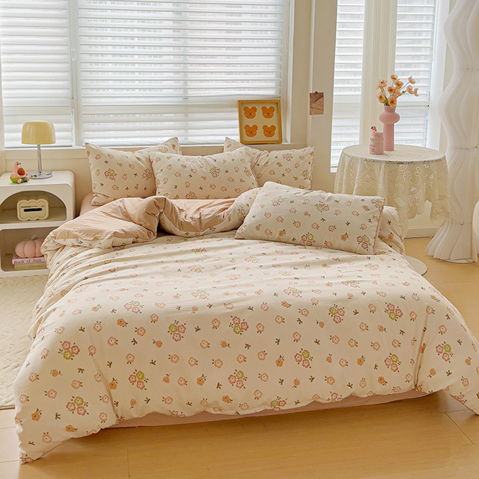 Safe Gentle Cotton Bettwäsche Kollektion, 4-teiliges Set mit Cartoon Motiven für Kleinkinderzimmer Stile Babysicheres Baumwoll Bettwäsche Set