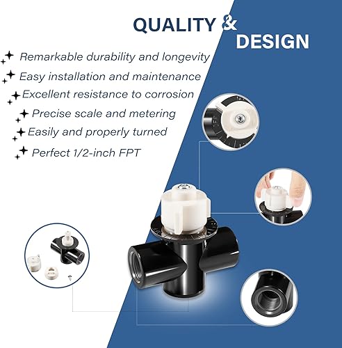 Miniatura 5 de Bzumperyz R172086 Válvula de control Válvula de restricción Válvula de medición Reemplazar para Rainbow 12 "FPT 320 322 Clorobromo automático