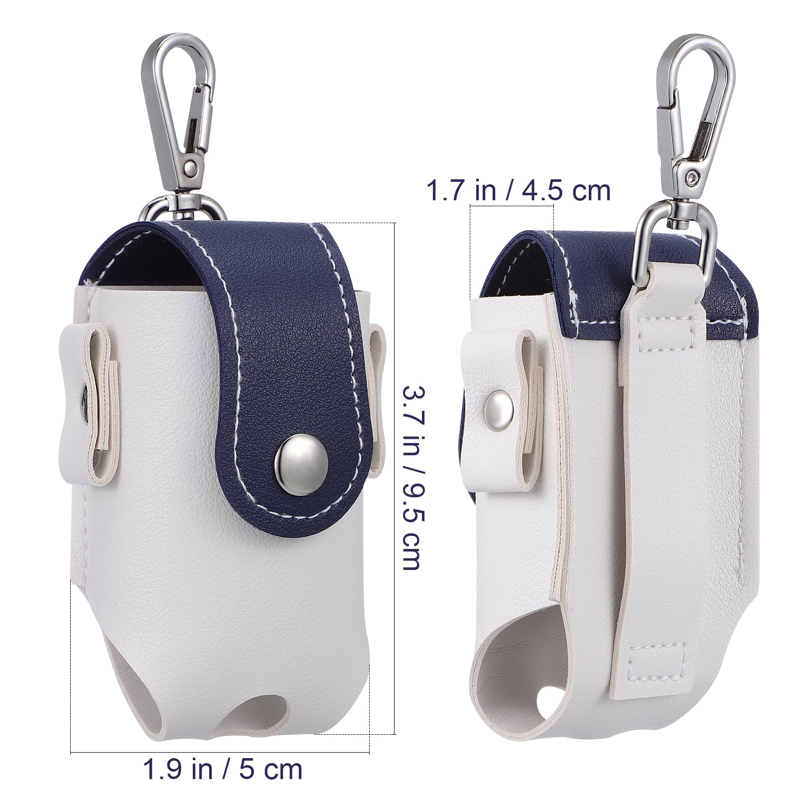 GANAZONO 2 Pz Custodia in Pelle per Borsa da Golf Sacche da Golf Piccola Borsa da Tee da Golf Porta Pallina da Golf Portatile Borchia a Sfera Scaffale di Stoccaggio Semplice