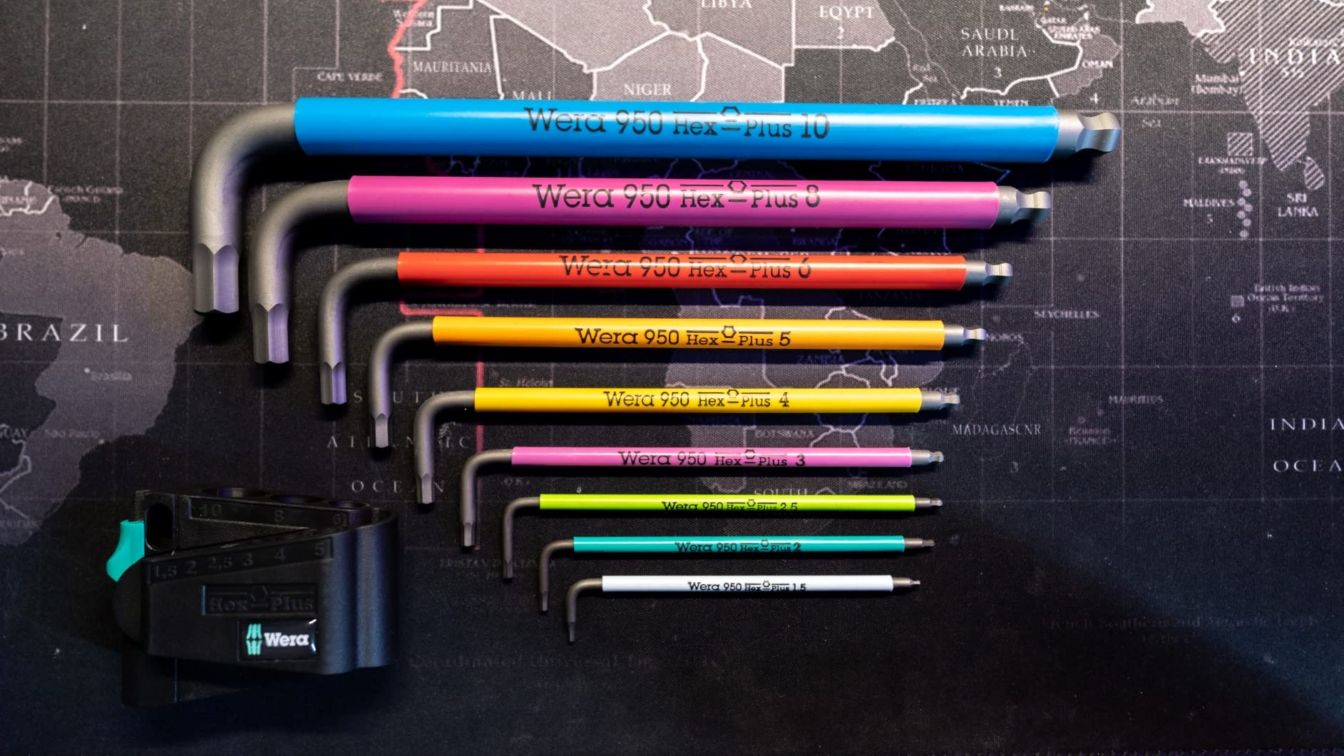 Wera Tools 05073593001 950 SPKL/9 SM N SB Long ARM HEX Key Set, One Size, Multi photo review