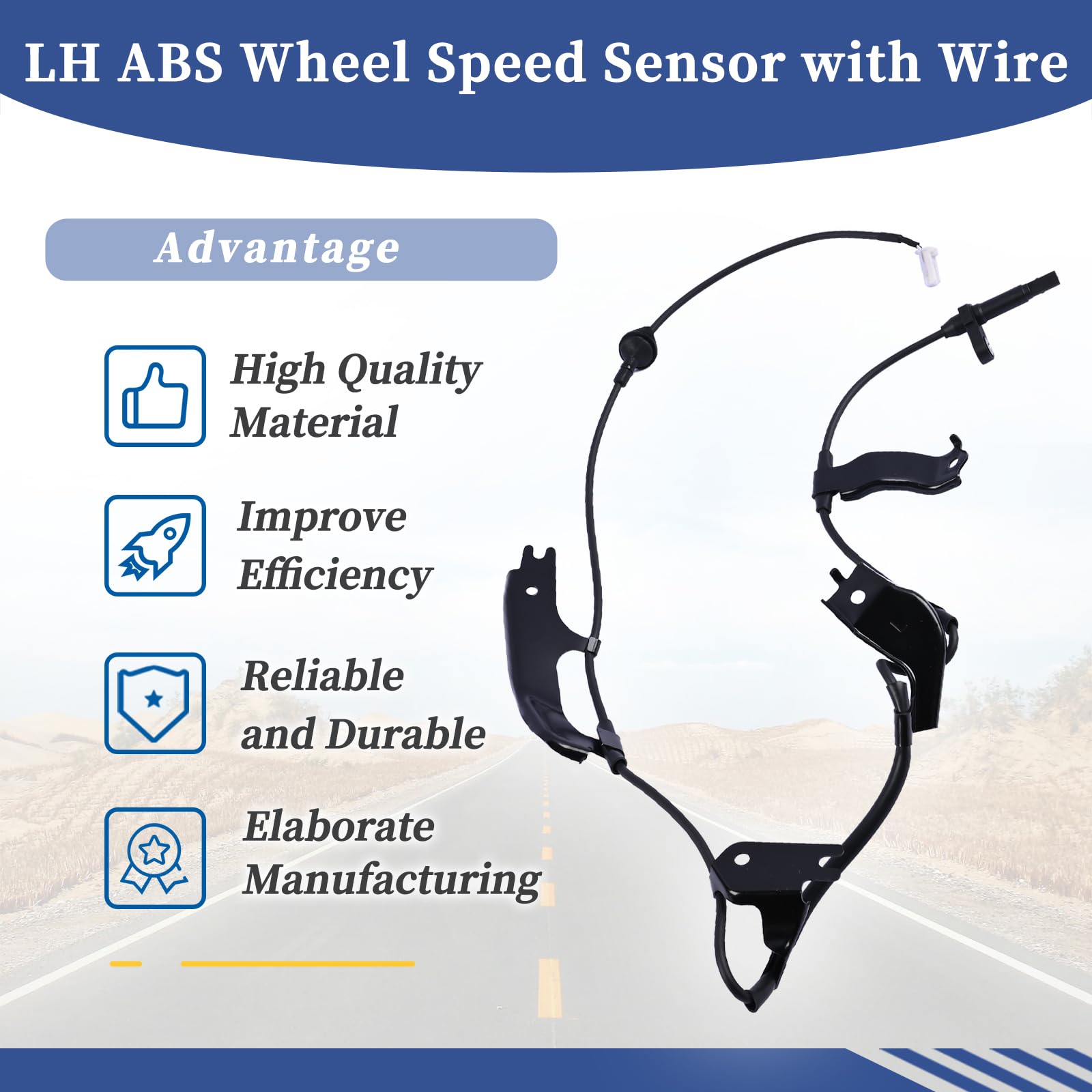 セキュリティ・セーフティ YH50 Lexus GS350 13-16 Front Right Anti-Skid ABS Speed Sensor