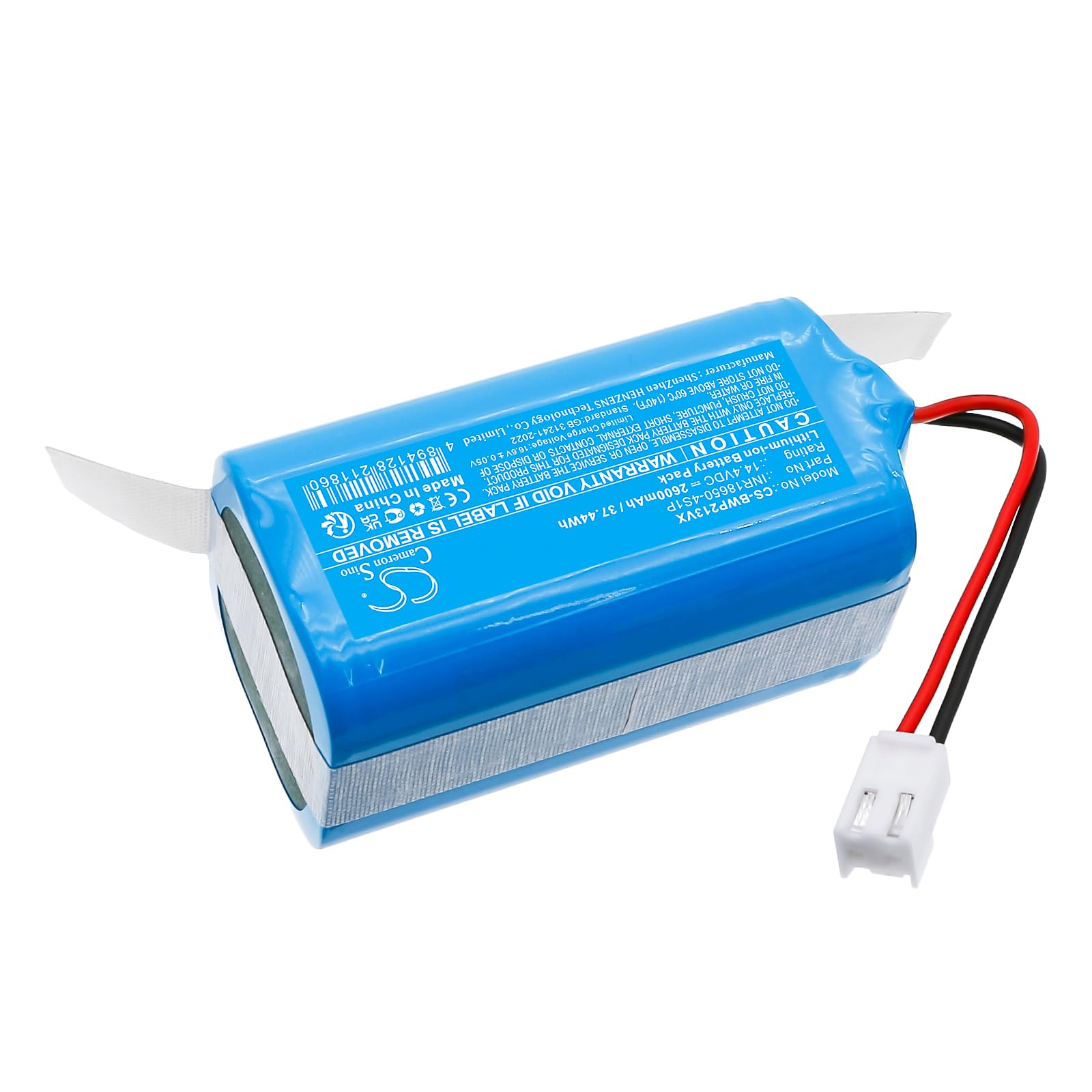 CS Cameron Sino 2600mAh / 37.44Wh Replacement Battery for Bobsweep Dustin, PET24-7-213, INR18650-4S1P