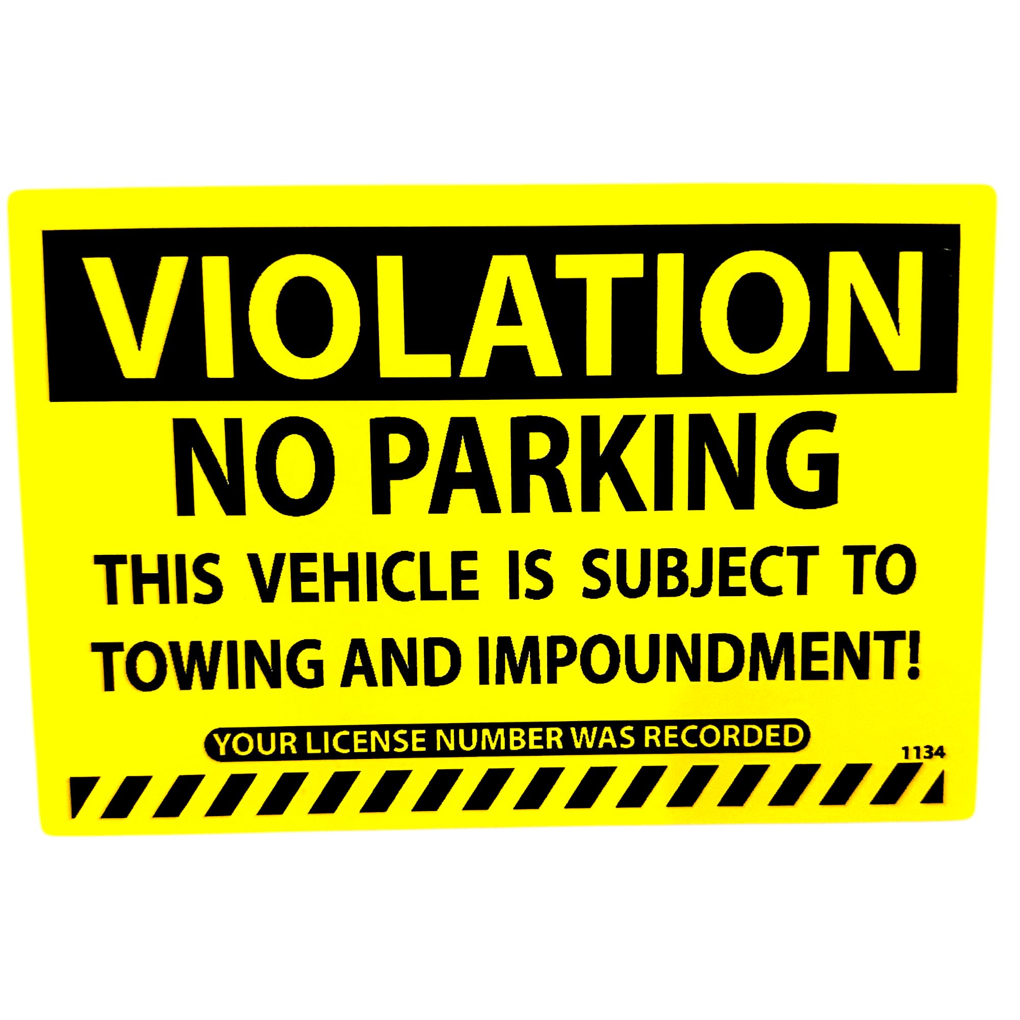 (25-Pack) Large Illegal Parking Violation Stickers – No Parking Warning Decals for Cars, Vehicle Illegally Parked Warning Stickers Fake Parking Ticket