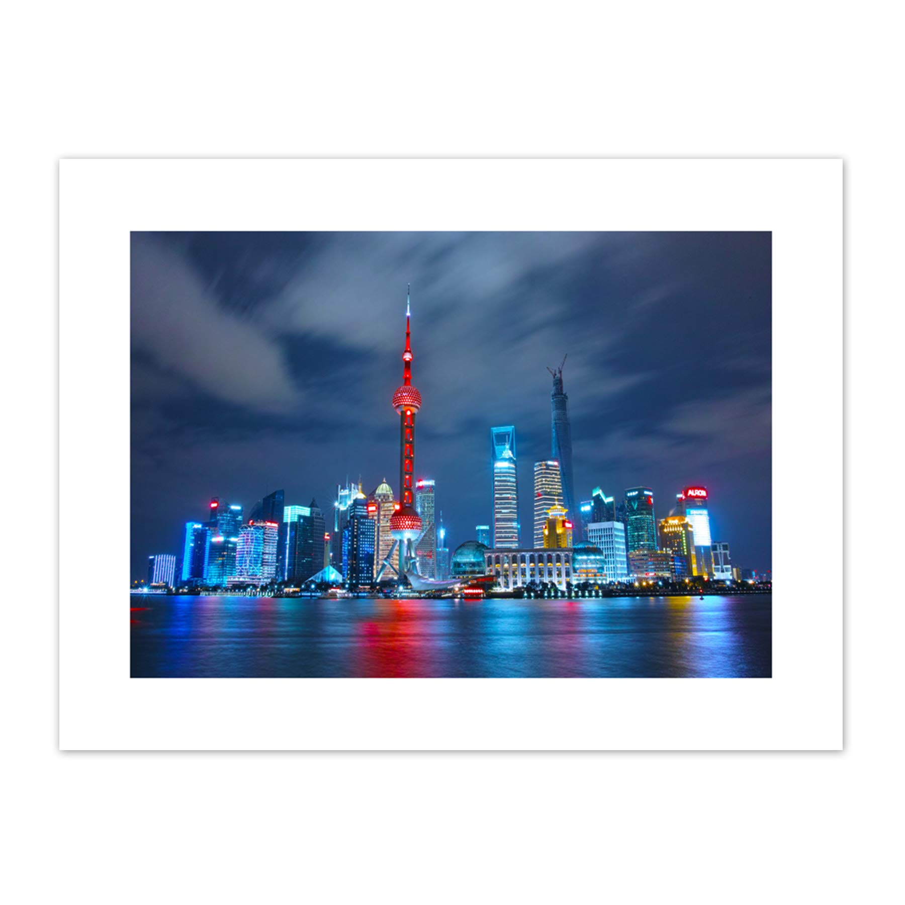 Yang Shanghai City China Skyline Canvas Wall Art Print