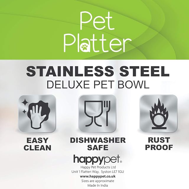 Foto 5 de 5 de Pet Platter Cuenco para mascotas de acero inoxidable, 11 cm