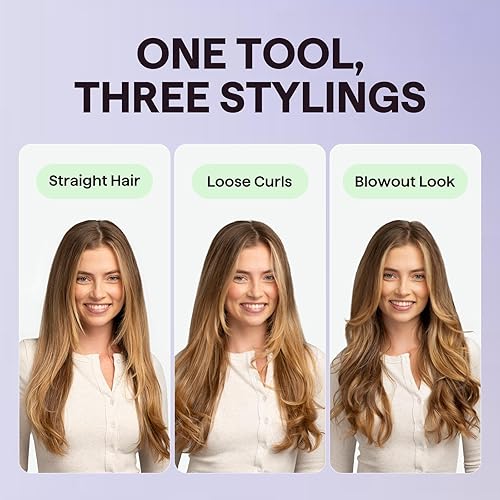 Miniatura 2 de Wavytalk Cepillo térmico, cepillo redondo térmico iónico de 1.5 pulgadas que hace que el cabello sea más suave y obtenga rizos naturales (blanco)