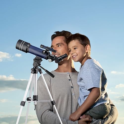 Miniatura 7 de 200X High Power Telescope for Astronomy 400mm Focal 70mm Aperture FMC Refractor Telescopes Full Kit for Kids Adult Beginners