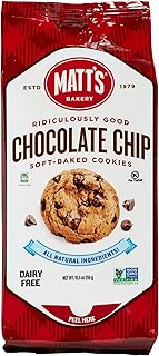 Matt's Bakery | Chocolate Chip Cookies | Soft-Baked, Non-GMO, All-Natural Ingredients; Single Pack of Cookies (10.5oz)
