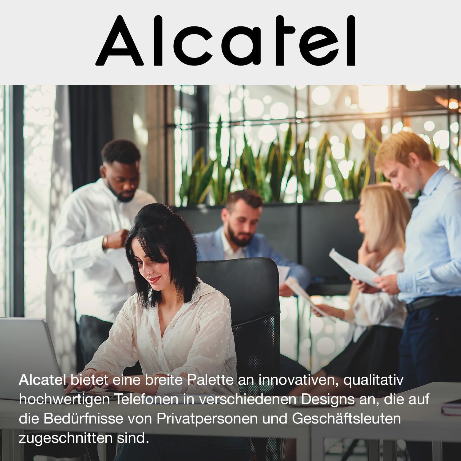 ALCATEL Temporis 380 PRO - Festnetztelefon für den professionellen Einsatz - Freisprechfunktion - Anrufanzeige - Lautstärke regelbar - Wahlwiederholung-/Stummtaste -10 direkte Speichertasten - Schwarz