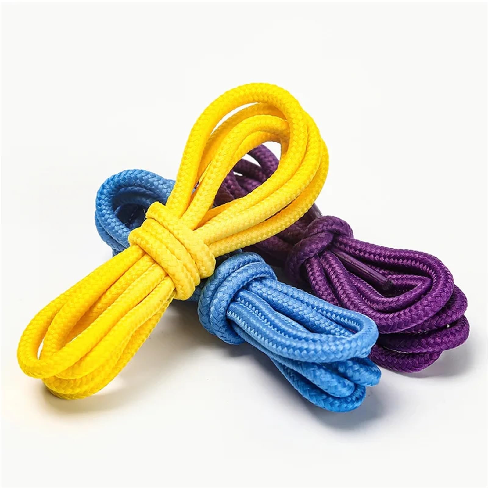 Lot de 14 paires de lacets ronds classiques solides et ronds en polyester résistant