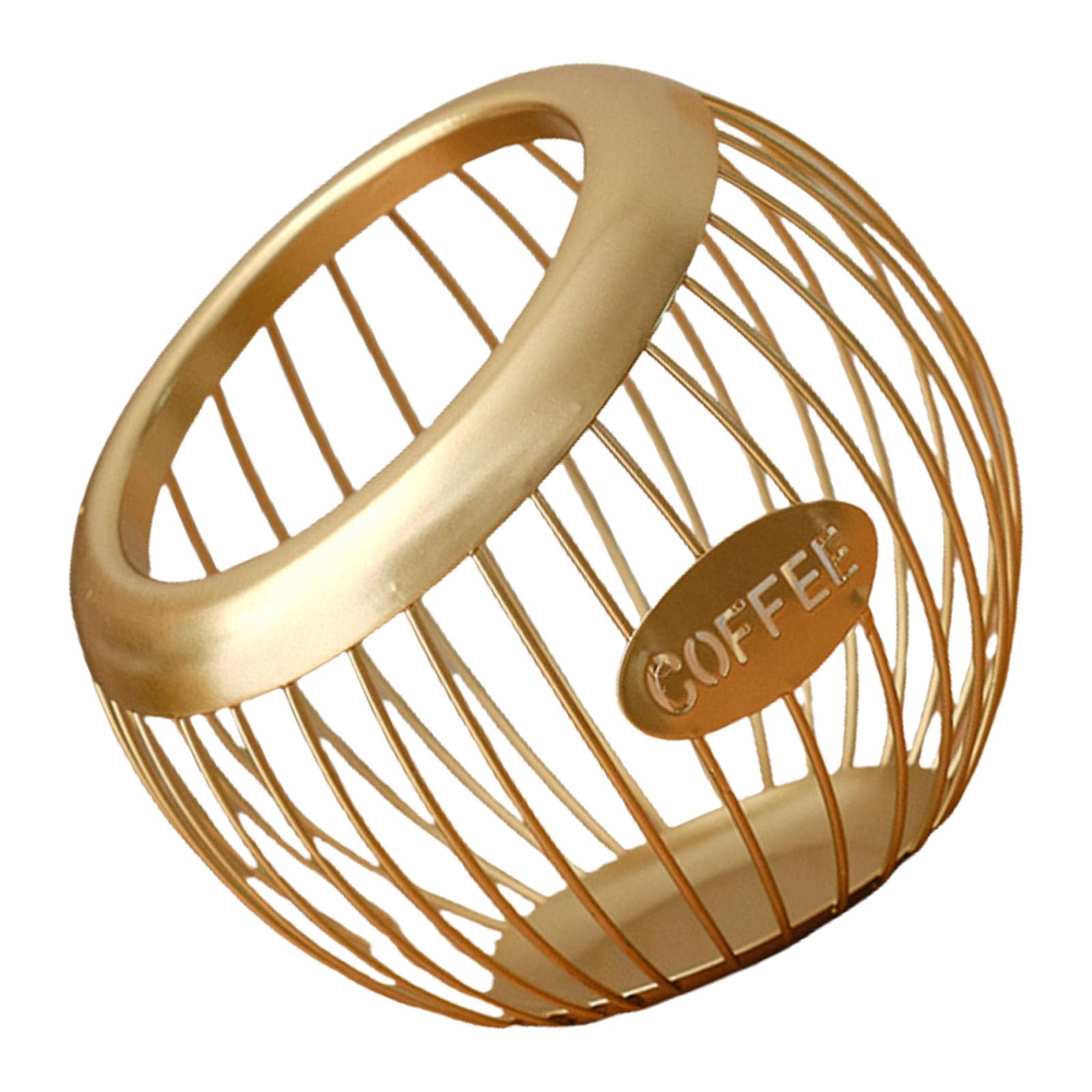 Kalttoy Gold Multipurpose Coffee Storage Container In Elegant Designs Opening Suitable Accessory For Kitchens Cafes And Offices Coffee Corner Accessory