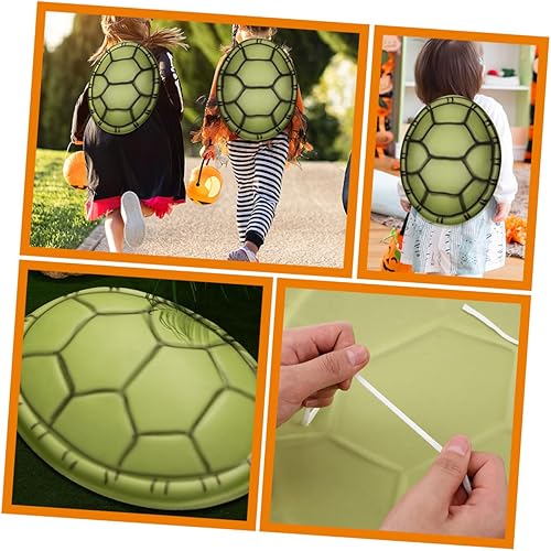 Miniatura 3 de ABOOFAN Disfraz de concha de tortuga, disfraz de Halloween, 6 piezas, tortuga ninja, animal, cosplay, fiesta de Halloween, accesorios de disfraces