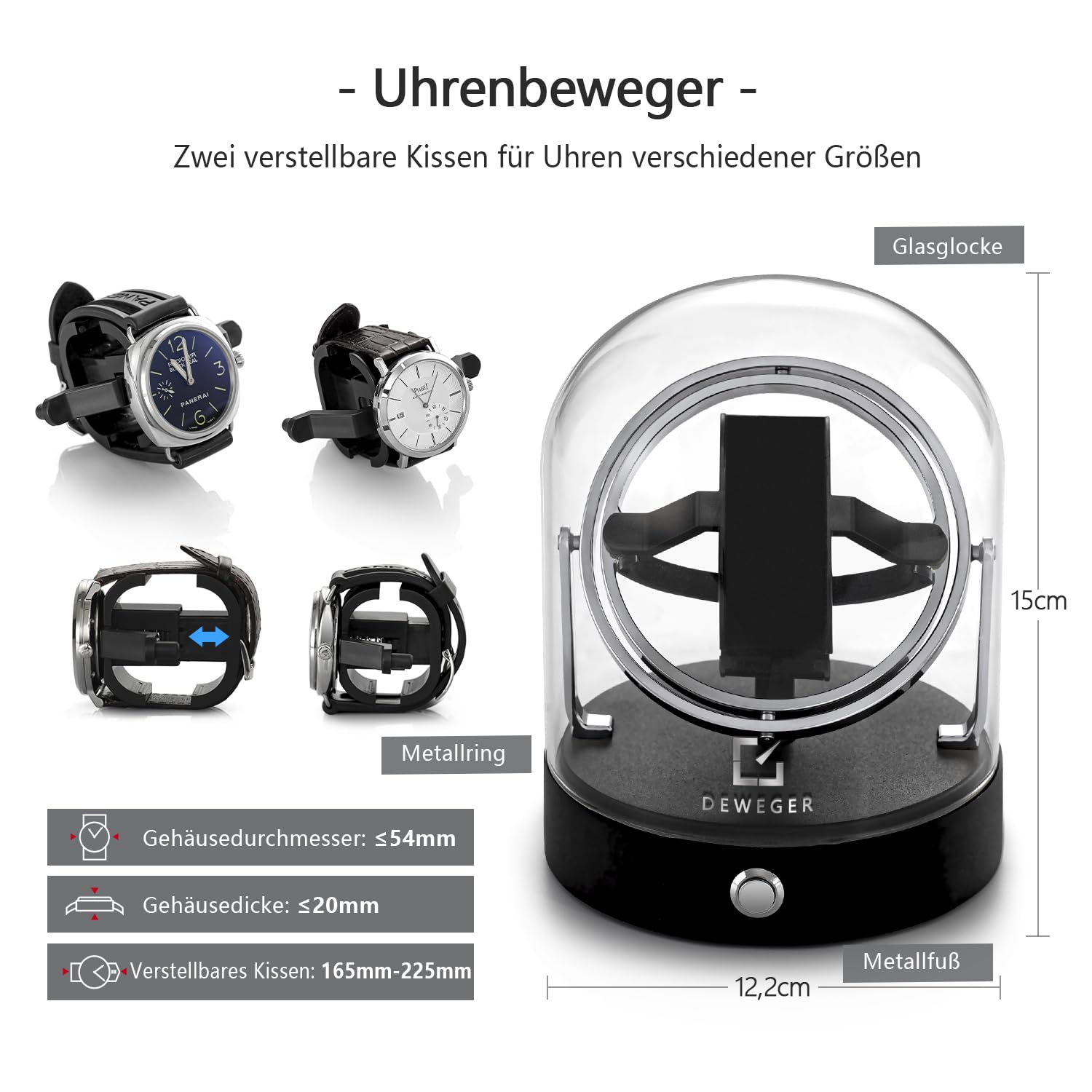 Remontoir unique pour montre mécanique à moteur silencieux adapté aux femmes et aux hommes pour Rolex et la plupart, Tendance