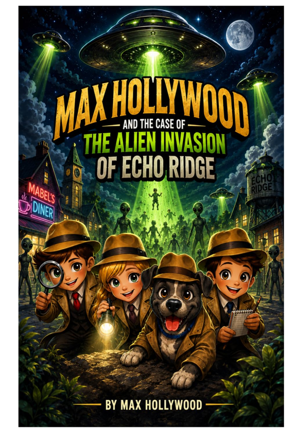 Max Hollywood and the Case of the Alien Invasion of Echo Ridge: A Fast-Paced Alien Mystery Adventure for Kids Ages 8–13 with Max and the Crew (Max Hollywood Msyteries)