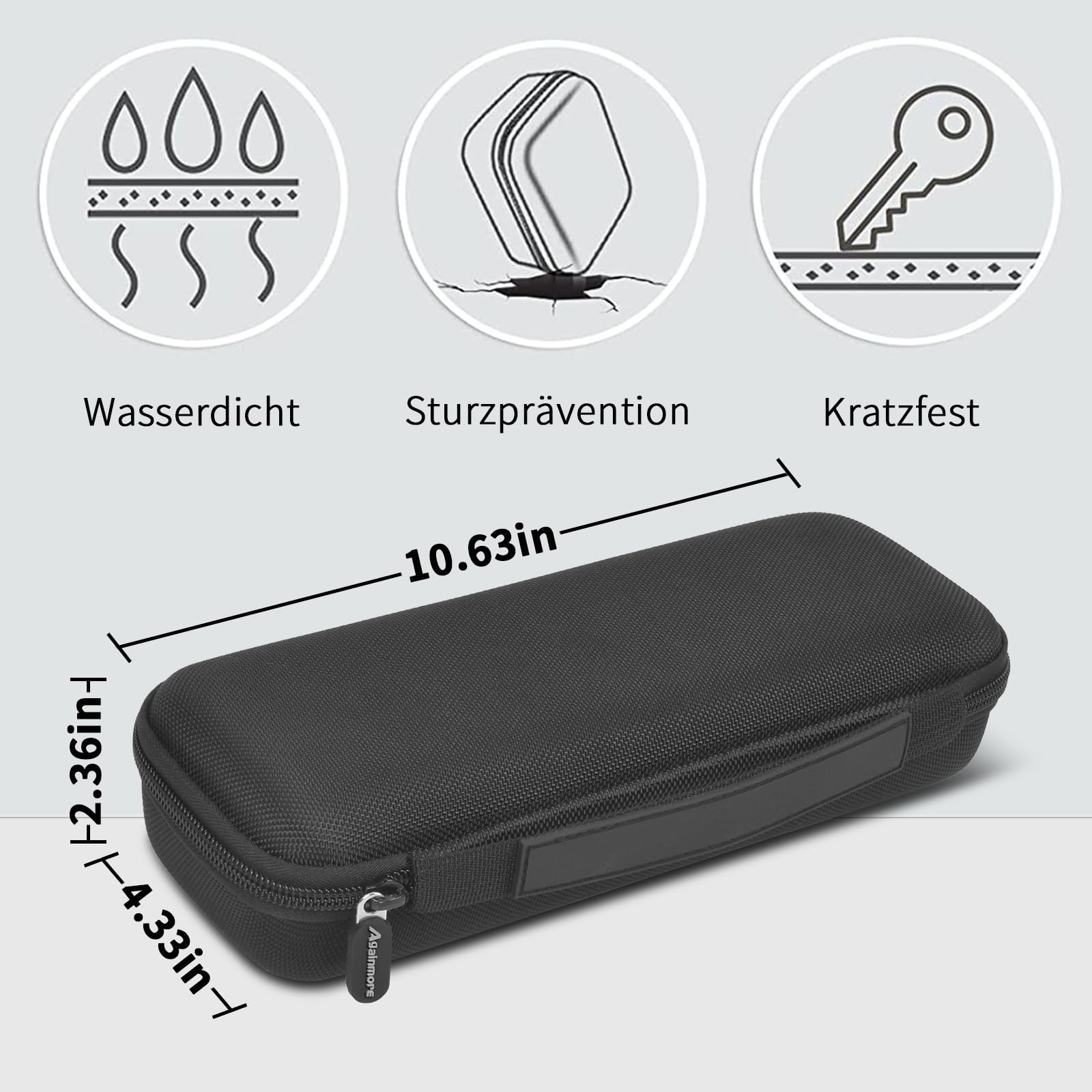 Custodia rigida per JBL Wireless Two Microfono System per JBL PartyBox 2 X Microfono Digitale Portatile Dual Mic Borsa da Viaggio con Caso di spugna fai da te
