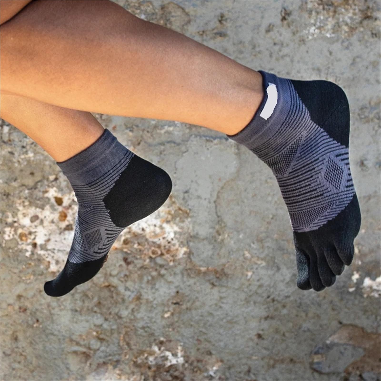 Calcetines Impermeables Calcetines de running cinco dedos, grosor regular, hasta media pantorrilla, impermeables, unisex, for deportes al aire libre