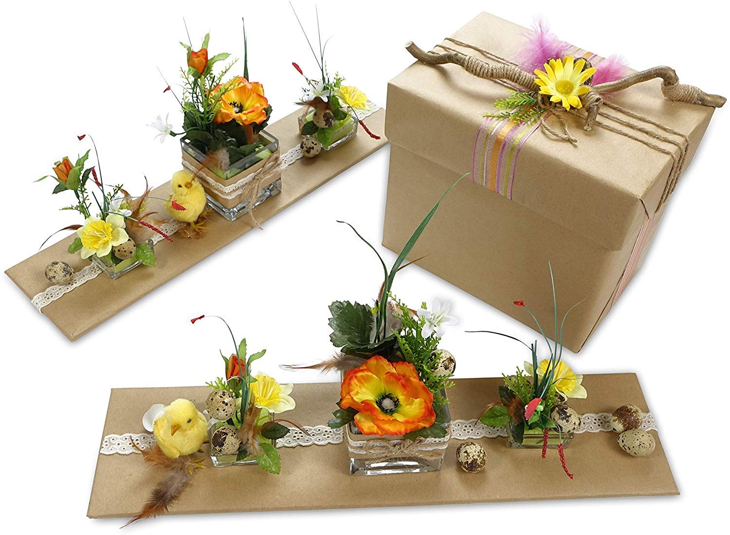 MM WILL CARE - WE WILL CARE YOUR PRODUCTS Arts Brown Jute Twine Kraft Paper Roll for Gift Wrapping (10 m) 2