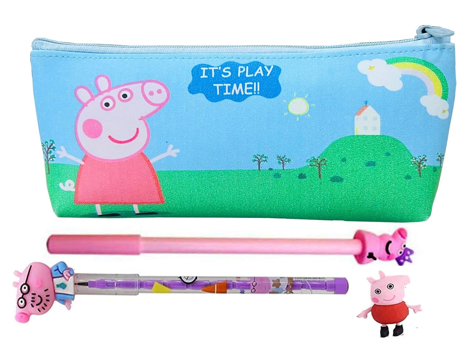 KOBBET® 4Pcs Peppa Pig Theme Return Gift Set for Kids Boys Party Favor