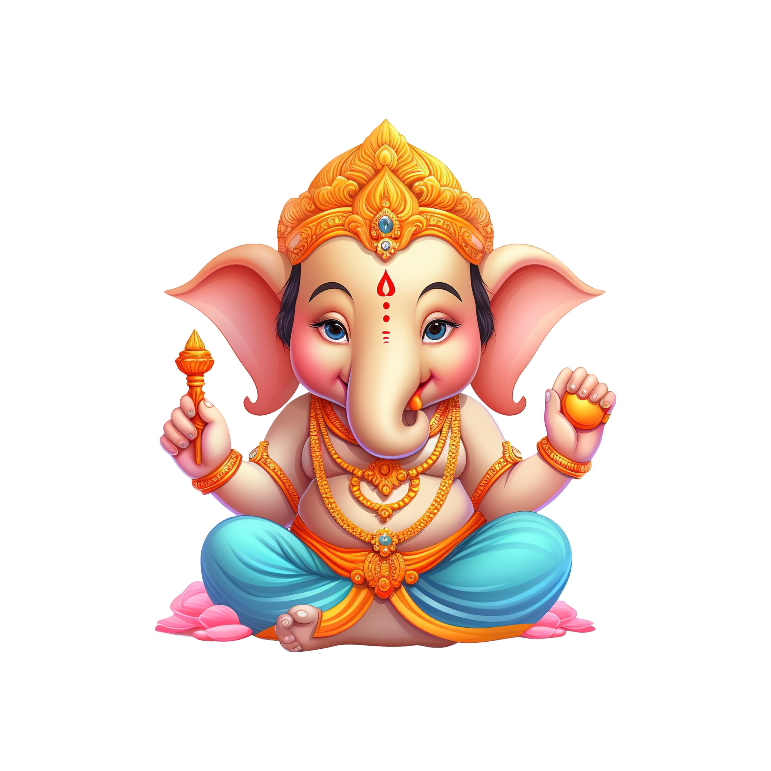 CreativeEdge PVC Vinyl Wall Sticker 3D Cute Ganesha Sitting Design Multicolor (61 cm x 53 cm) (B0CYLMGQS4) Amazon Price History, Amazon Price Tracker