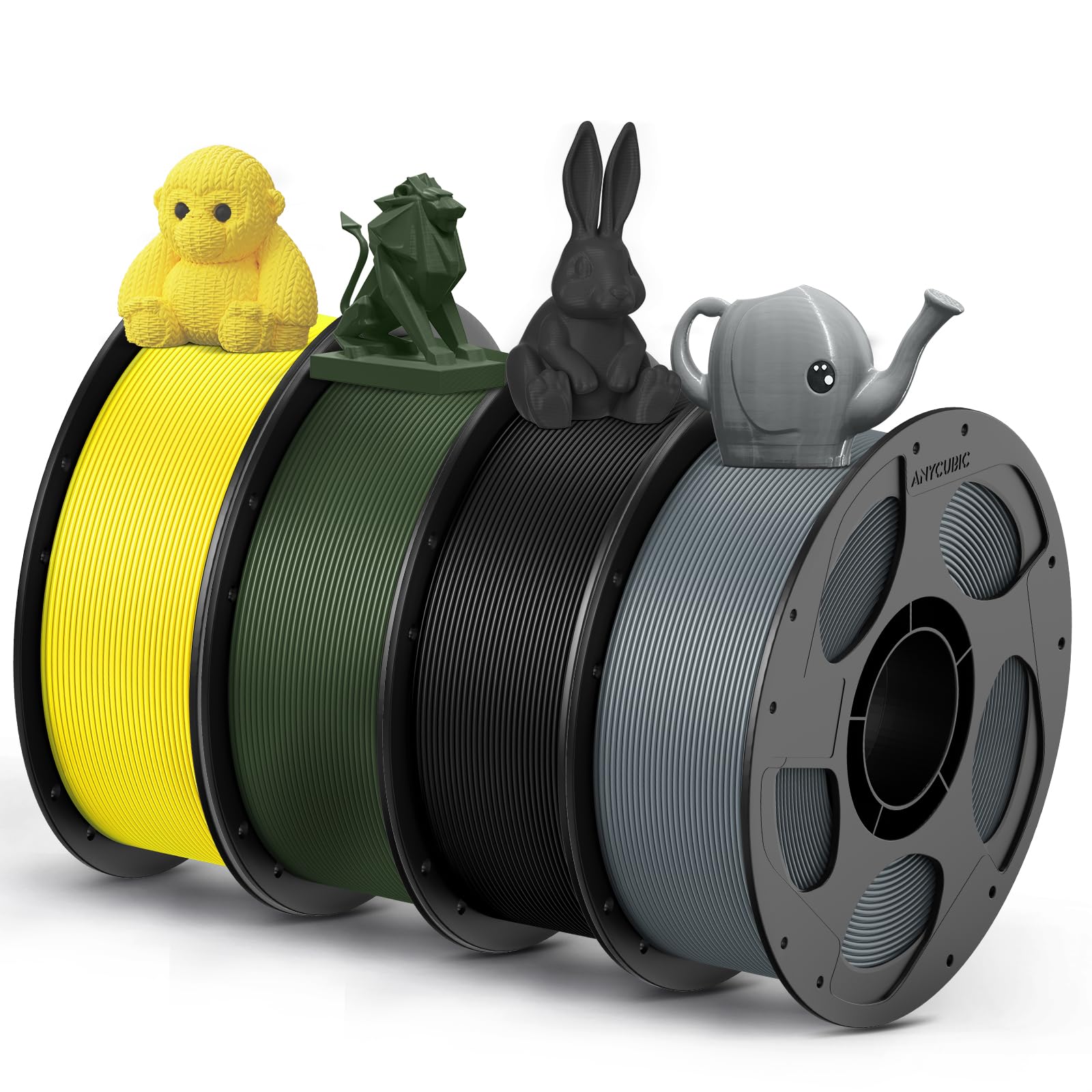ANYCUBIC Filamento PETG 1,75 mm, Filamento Robusto e Durevole per Stampanti 3D, Eccellente Adesione Degli Strati, Adatto Alla Maggior Parte Delle Stampanti FDM, 4KG