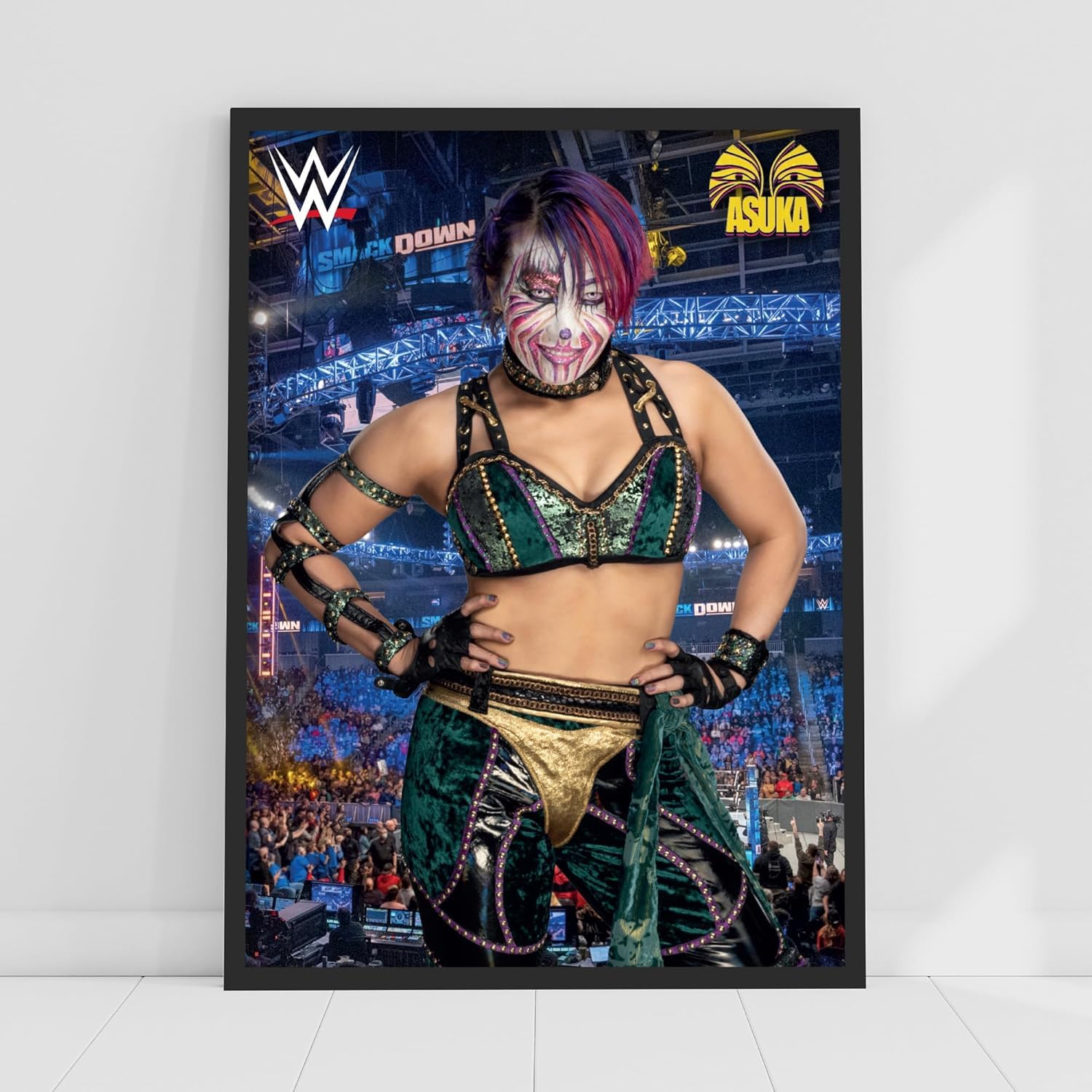 Themed WWE Print - Asuka Crowd Poster Wrestling Wall Art (42cm x 59.4cm - A2)